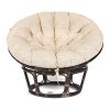 Кресло "PAPASAN" 23/01 W, с подушкой, античный черно-коричневый, ткань старт