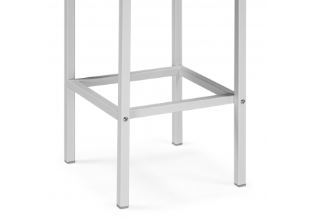 Барный стул Лофт катания дасти блю, белый матовый