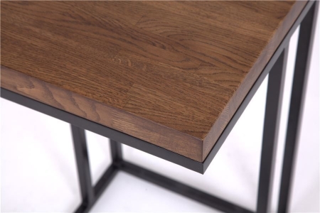 Стол кофейный Энди Loft дуб, каркас черный