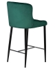 Стул барный CHRISTIAN'75 черные ножки, зеленый велюр V108-64