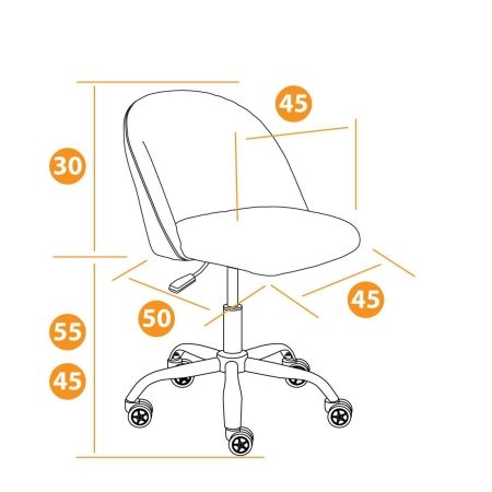 Кресло MELODY флок, бежевый