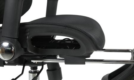 Кресло офисное TopChairs Prodigy с оттоманкой черный