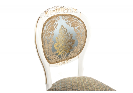 Стул деревянный Adriano 2 молочный с патиной