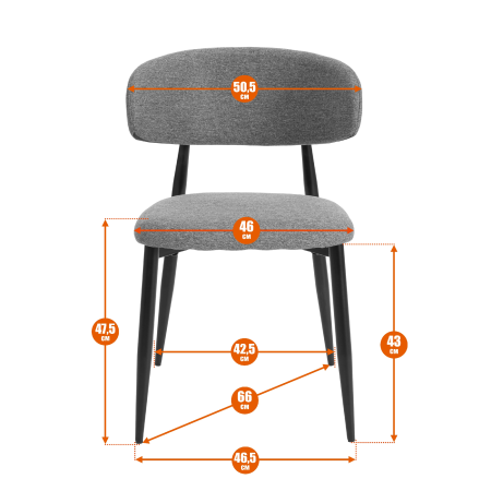 Стул обеденный Belsay/Белси светло-коричневый