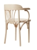 Деревянный стул Венский беленый дуб с твердым сиденьем
