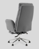 Кресло руководителя Solid TopChairs с оттоманкой серый