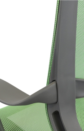 Премиум кресло Chicago серый сетка зеленый