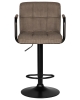 Набор 2 шт Стул барный KRUGER ARM BLACK, какао вельвет (LAR-E2041-05)