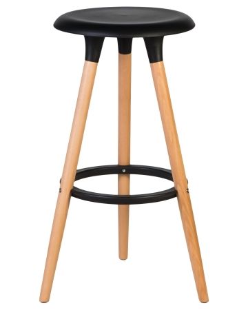 Табурет барный ROYCE ножки светлый бук, черный B-03 Табурет барный ROYCE ножки светлый бук, черный B-03