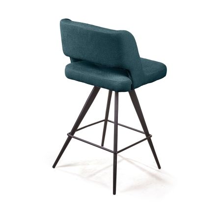 Стул полубарный Molly, ткань зеленый