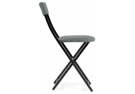 Стул на металлокаркасе Elevis темно-серый, черный