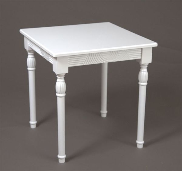 Стол журнальный "Мили" белый, 53х53хН55