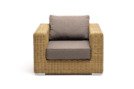 "Боно" кресло из искусственного ротанга, соломенный