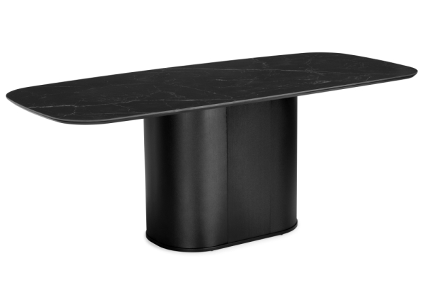 Керамический стол Эллипсо 200х90 shakespeare black, черный