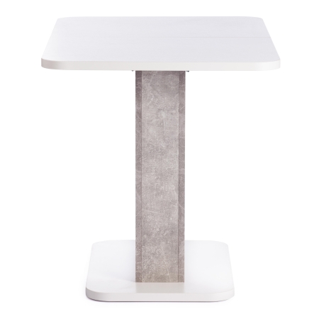 Стол обеденный GENT ЛДСП, 110-145x68,6x75,5 см, белый, бетон