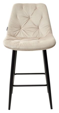 Полубарный стул YAM G062-03 светло-бежевый велюр (H=65cm)