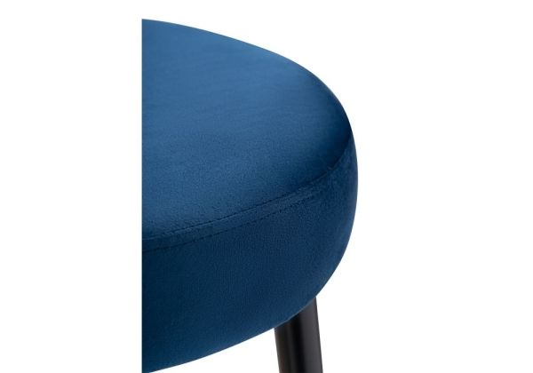 Полубарный стул Plato dark blue