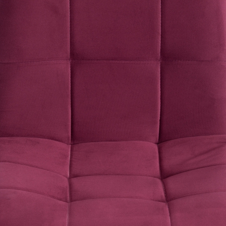 Стул CHILLY MAX велюр и металл, 45х54х90 см, темная фуксия, белый