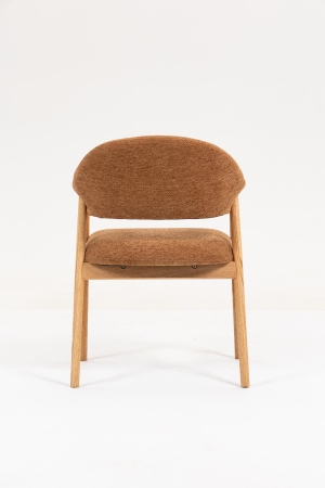 Стул обеденный Tavu с деревянными ножками терракотовый 2 шт.