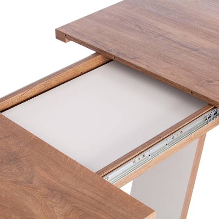 Стол обеденный VOX раздвижной, ЛДСП, дуб канзас, пепел