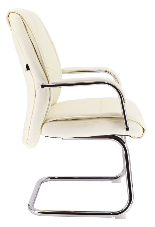 Кресло для посетителей Kent CF экокожа кремовый