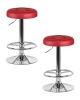 Набор 2 шт Табурет барный BRUNO, бордовый