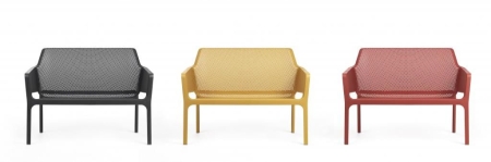 Диван пластиковый Net Bench черный