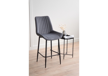 Барный стул Седа темно-серый (zd 995), черный
