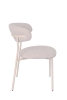 Стул обеденный Ayla серый с белыми ножками 2 шт.