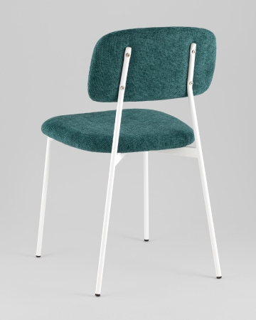 Стул Chao темно-зеленый белые ножки 2 шт.