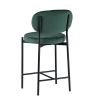 Стул полубарный MASO велюр зеленый