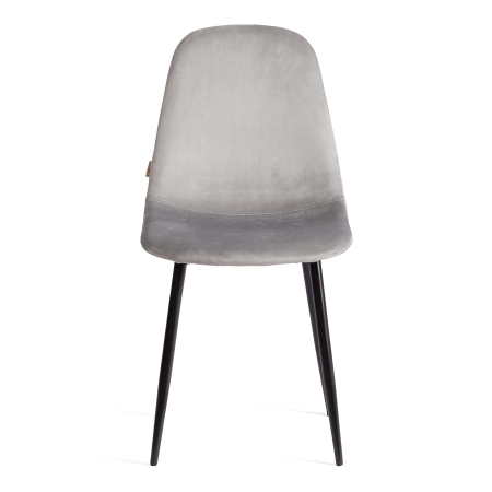 Стул BREEZE (mod. JSC-58) велюр и металл, серый и черный