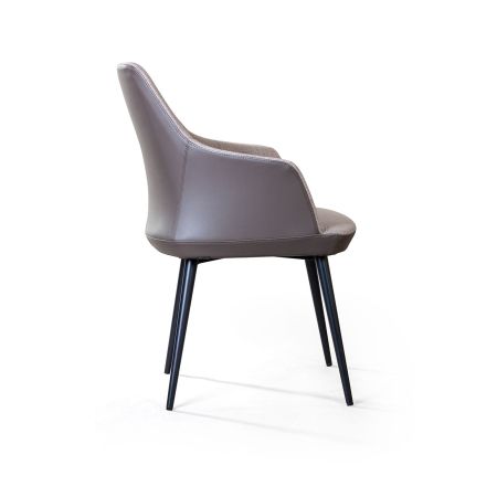 Стул с подлокотниками FRANK рогожка комби бежевый