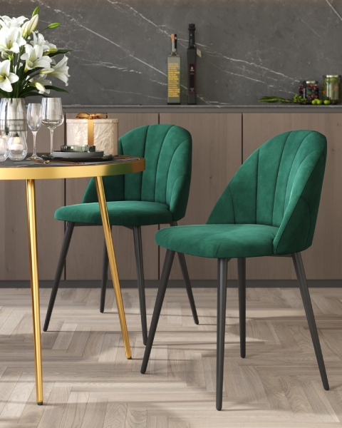 Стул Логан SN велюр зелёный