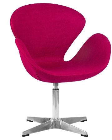 Кресло дизайнерское SWAN (бордо ткань AF5)