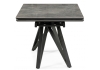 Керамический стол Вилсон 160(220)х89х75 серый мрамор baolai, черный