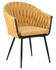 Стул обеденный MATILDA желтая ткань LAR 275-8