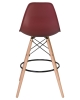 Стул барный DSW BAR ножки светлый бук сливовый R-13