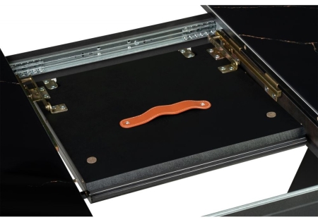 Стеклянный стол Бугун обсидиан, черный