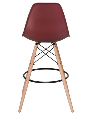 Стул барный DSW BAR ножки светлый бук сливовый R-13