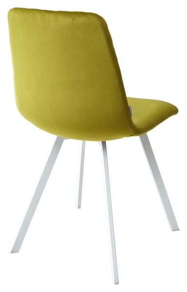 Стул DAIQUIRI BLUVEL-75 олива велюр, белый каркас Стул DAIQUIRI BLUVEL-75 олива велюр, белый каркас