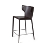 Стул полубарный Austin кожа коричневый