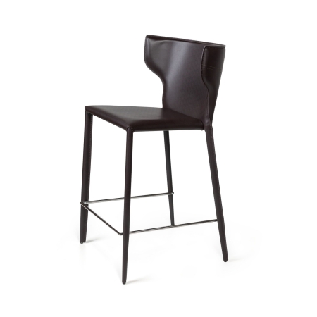 Стул полубарный Austin кожа коричневый
