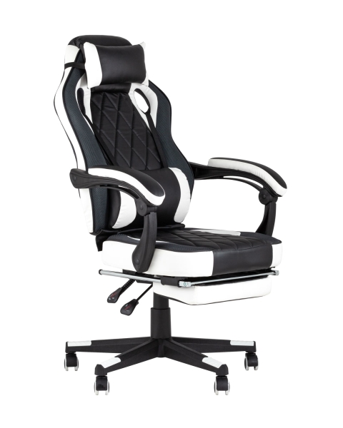 Кресло игровое Virage TopChairs черно-белое Кресло игровое Virage TopChairs черно-белое