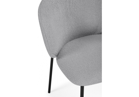 Стул на металлокаркасе Рикко серый (81 cloud), черный