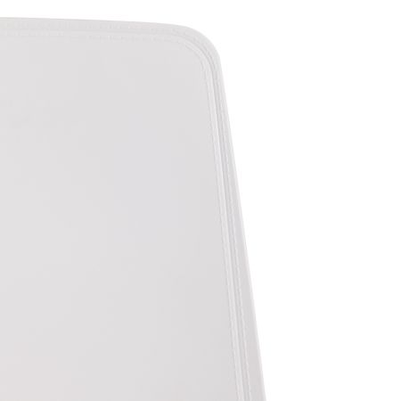 Стул GENIUS (mod 75) металл и пластик, 46x56x84cм, белый, ножки хром