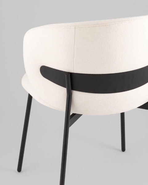 Стул Блейз велюр молочный Стул Блейз велюр молочный