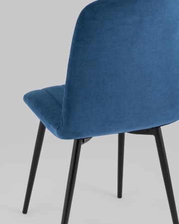 Стул Easy велюр синий Стул Easy велюр синий