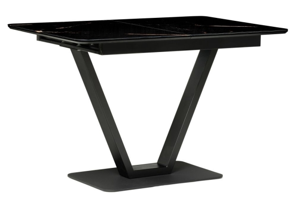 Стеклянный стол Бугун обсидиан, черный