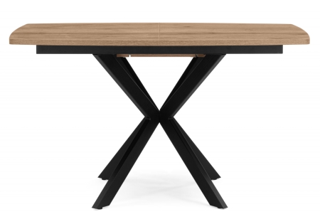 Стол деревянный Палу 130(170)х80 дуб веллингтон, черный